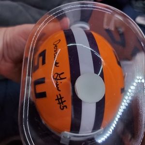 Lsu geice signed mini helmet